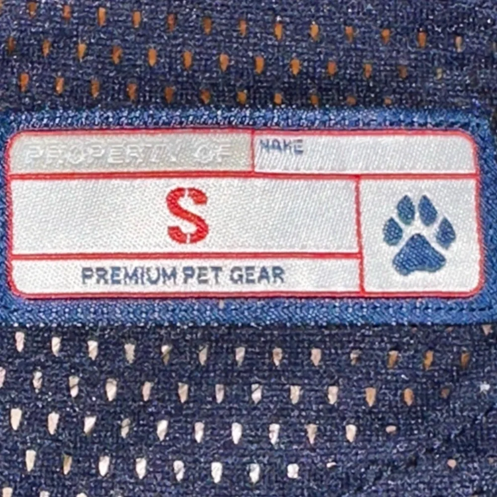 NEW Little Earth Patriots Navy Blue Dog Jersey Sz Small